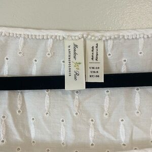 Anthropologie Meadow Rue White Eyelet Long sleeve
